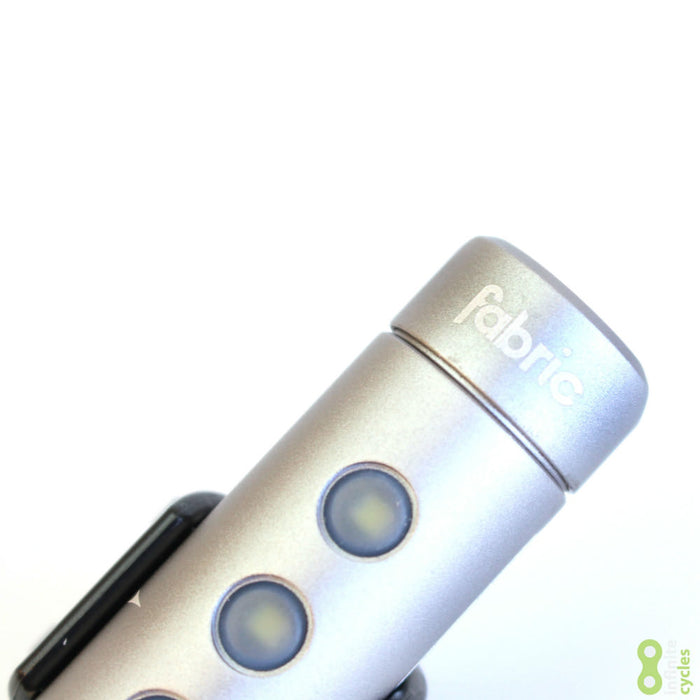 Fabric USB 300 Rechargeable Bike Head Light - Silver