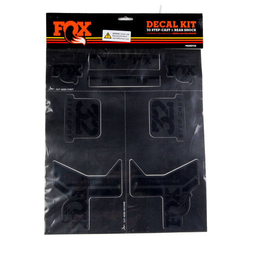Fox Shox Step-Cast Decal Kit, Stealth 803-01-179
