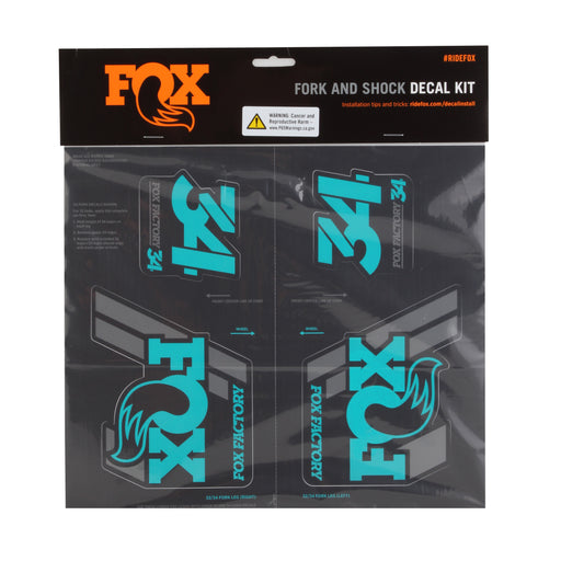 Fox Shox Heritage Decal Kit, Turquoise 803-01-364