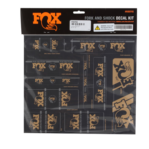 Fox Shox Heritage Decal Kit, Gold 803-01-342