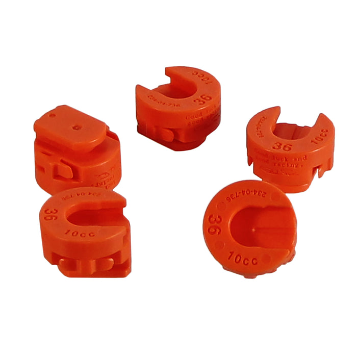 Fox Shox Volume Spacer, 10cc, Orange, 36 Float NA2, Bag/5 803-01-664