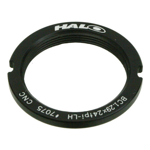 Halo Alloy Track Lockring, 1.29"X24tpi - Black