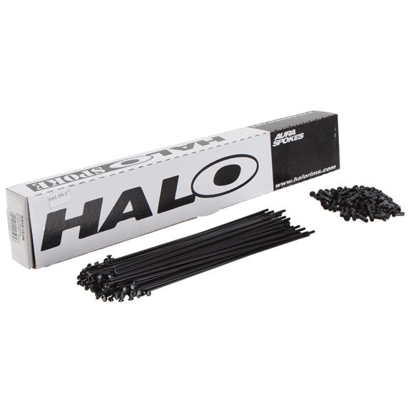 Halo Aura Spoke, Black 14g - Box/100 288mm