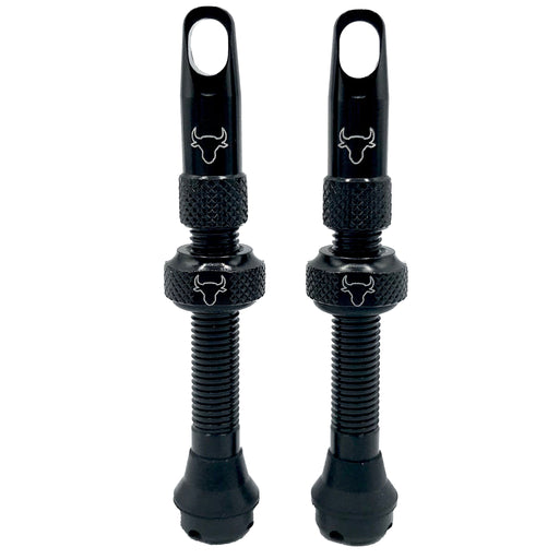 Hold Fast Cycling Tubeless Valve Stem, 42mm (Pair) - Black