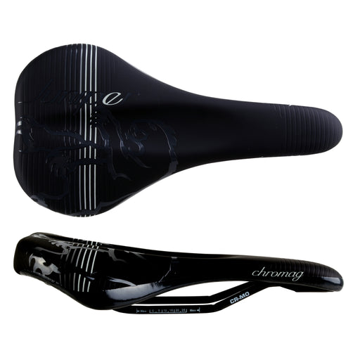 Chromag Juniper Saddle, CrMo Rails - Black