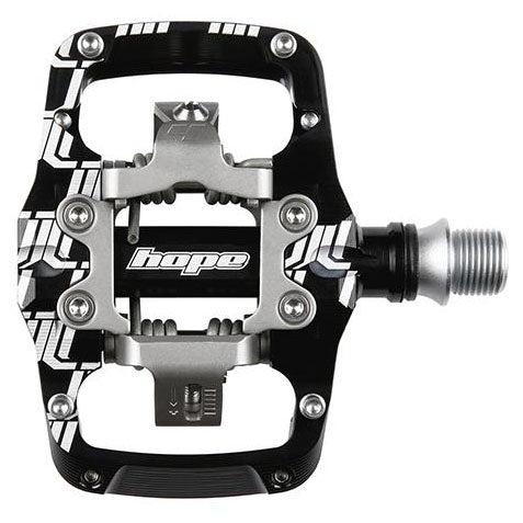 Hope TC Union Clip Pedal - Dual Sided Clipless with Platform, 9/16", Black