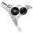 Hope RX4+ Brake, Compatible with Shimano Front Flat Mount +20 (No Lever) - Silver