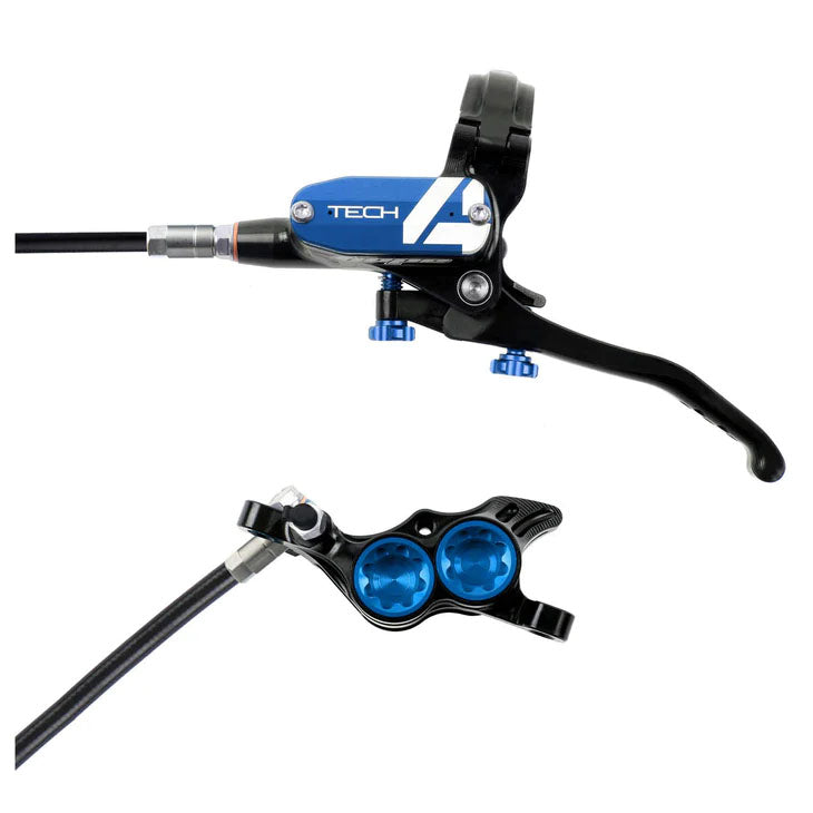 Hope Tech 4 E4 Disc Brake, Left/Front - 74mm, Blue