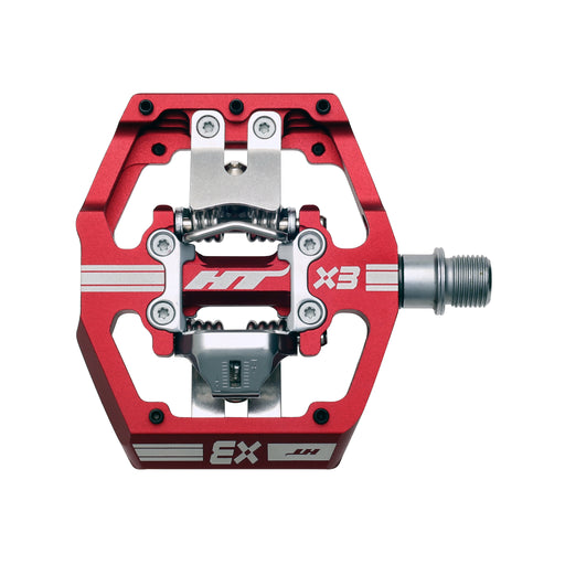 HT Pedals X3 Clipless Platform Pedals, CrMo - Red
