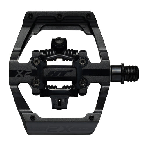 HT Pedals X2 clipless platform pedals, CrMo - stealth black