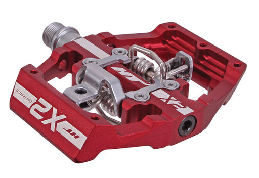HT Pedals X2 clipless platform pedals, CrMo - red