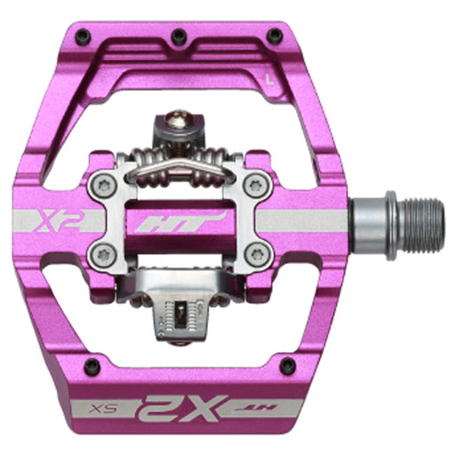 HT Pedals X2-SX Clipless Platform Pedals, CrMo - Purple