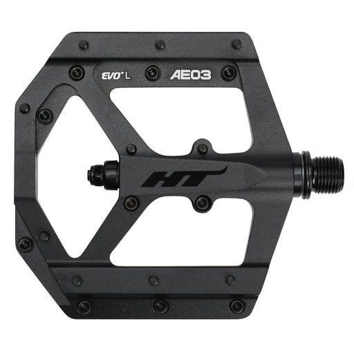 HT Pedals AE03 Evo platform pedals, CrMo - stealth black
