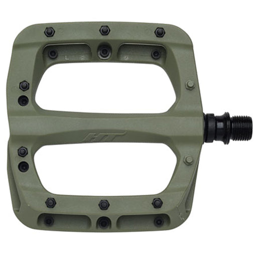 HT Pedals PA03A Platform Pedals, CrMo - Olive