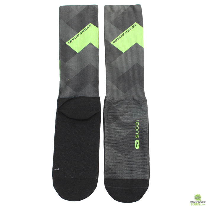 Infinite Cycles Missile Tall Cycling Socks Unisex Extra Large