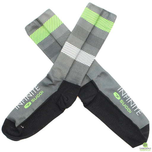 Infinite Cycles T1 Tall Cycling Socks Unisex Large