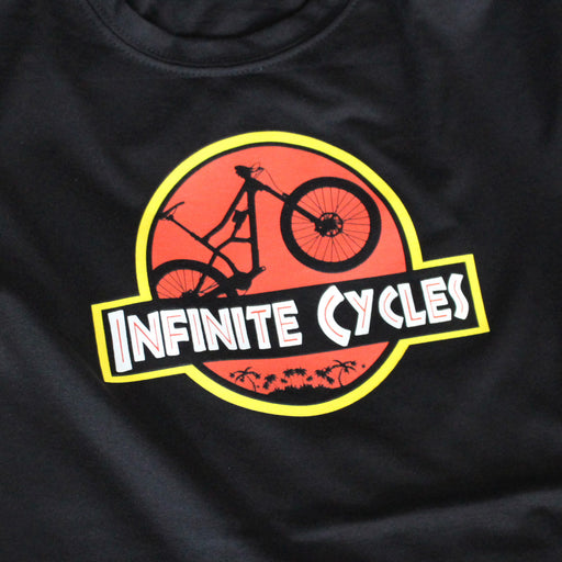 Infinite Cycles Jurassic Bike T-Shirt Black XXL