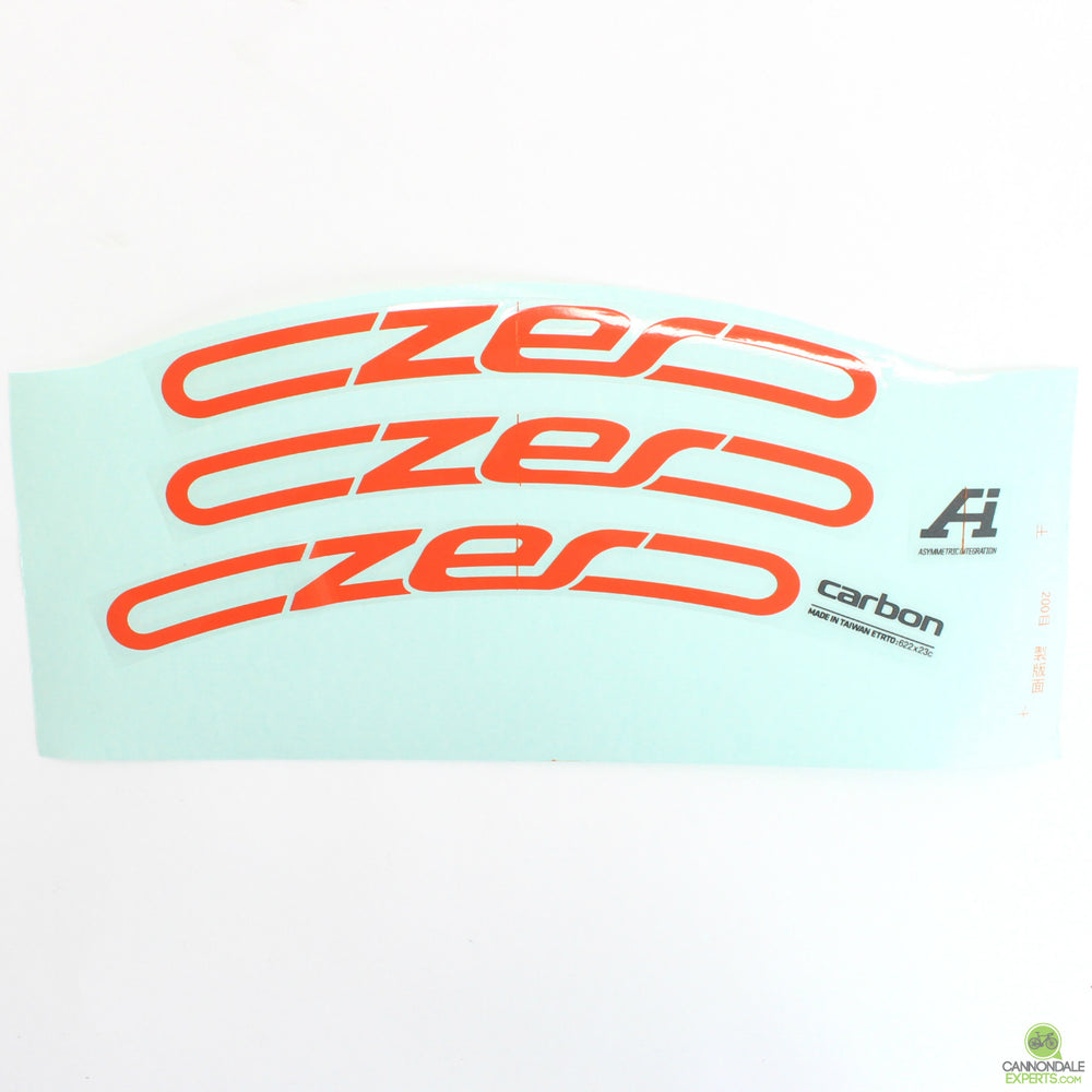 Cannondale CZero 29" Mountain Wheel Decal Sticker Red Set of 3