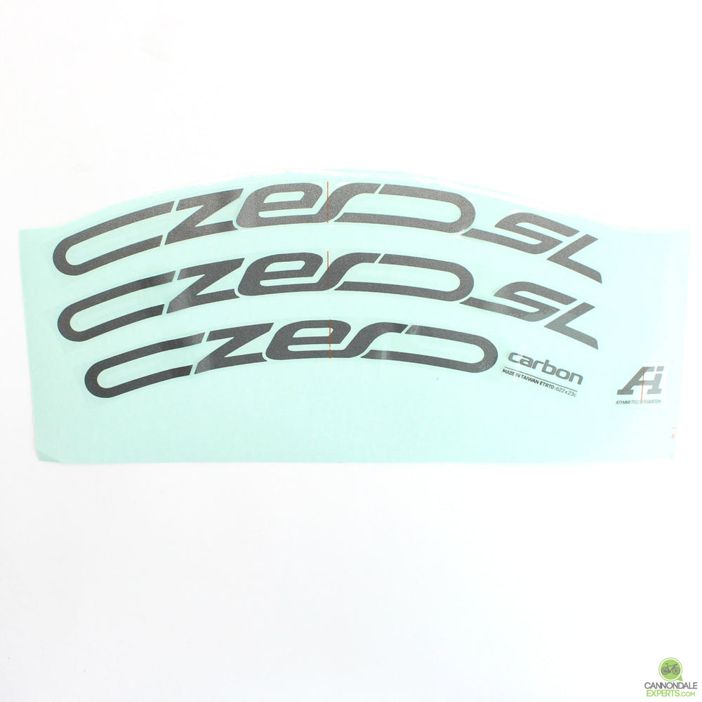 Cannondale CZero SL 29" Mountain Wheel Decal Sticker Grey Set of 3