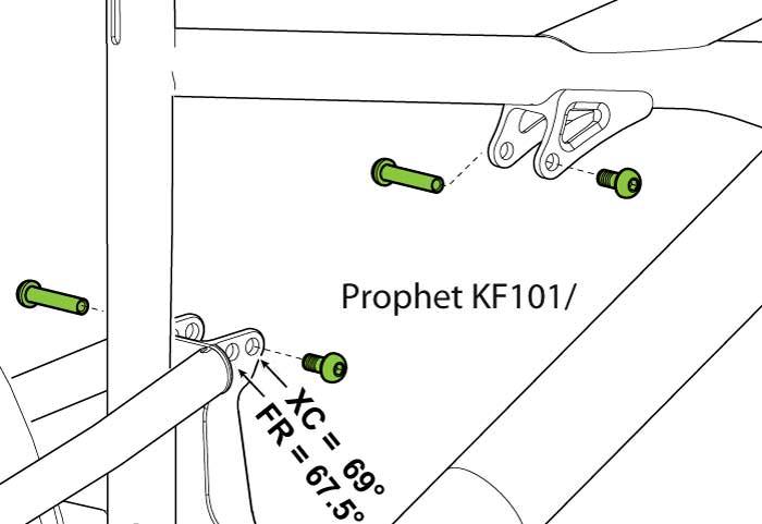 Cannondale Shock Mount Hardware for Prophet - KF101/