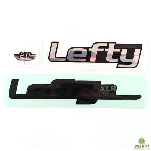 Cannondale Lefty 2.0 Carbon XLR 100 27.5 F-Si Dark Grey/Chrome Decal Set