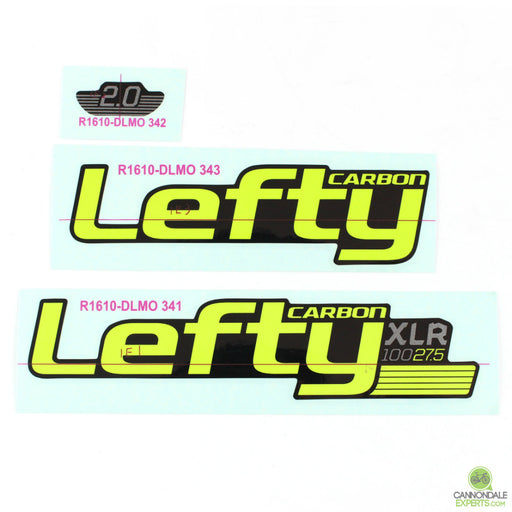 Cannondale Lefty Carbon XLR 100 27.5 Scalpel 27.5 Green/Silver Metallic Decal Set