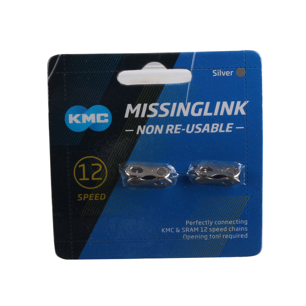 KMC MissingLink-12 Silver Connector, 2/Card