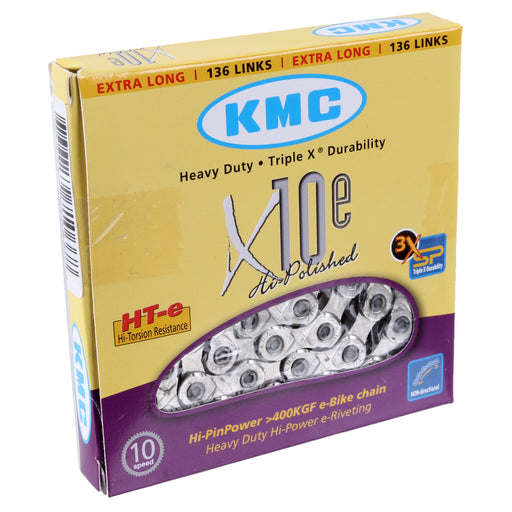 KMC e10 E-Bike 10sp Chain, Silver