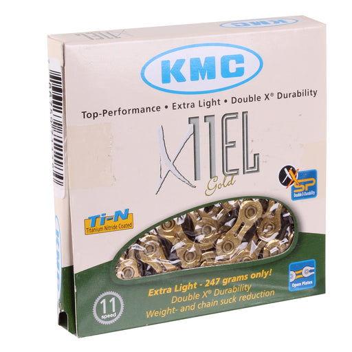 KMC X11EL Extra Light 11sp Chain, Gold