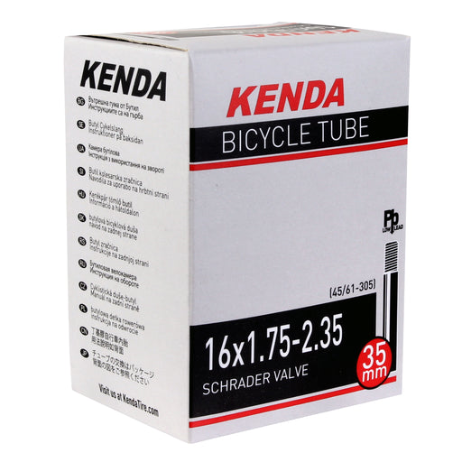 Kenda Butyl-LL tube, 16 x 1.75-2.35" Schrader Valve - each
