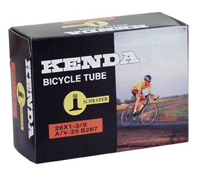 Kenda   Butyl tube, 26 x 1-3/8" Schrader Valve - each