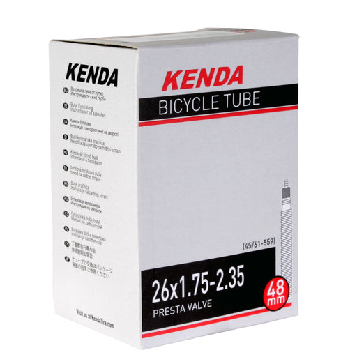 Kenda Butyl tube, 26 x 1.75-2.35" Presta Valve/48mm - each