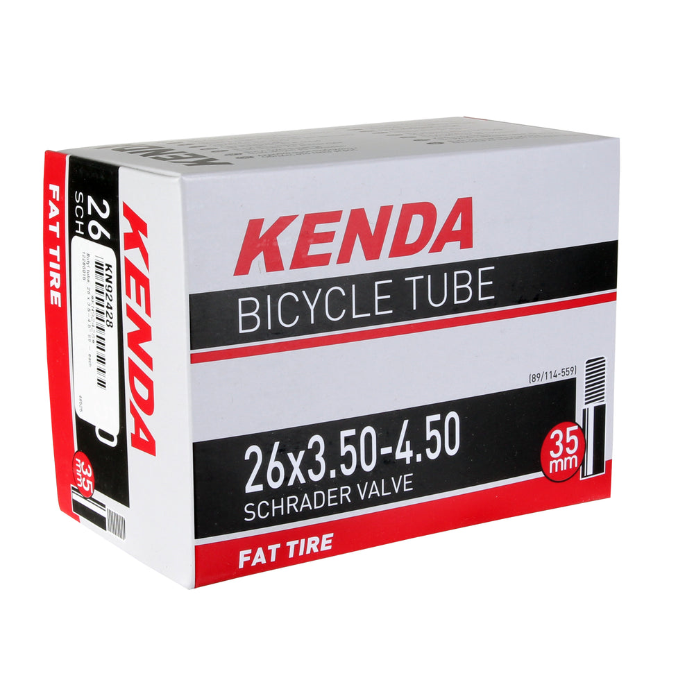 Kenda Butyl tube, 26 x 3.5-4.5" Schrader Valve - each