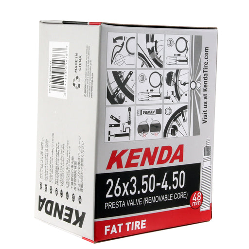 Kenda Butyl tube, 26 x 3.5-4.5" Presta Valve/48mm RVC - each