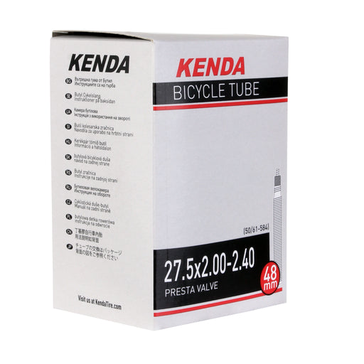 Kenda Butyl tube, 27.5 (650b) x 2.0-2.4" Presta Valve/48mm - each