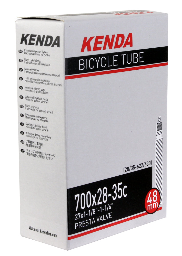 Kenda Butyl Tube, 700 x 28-35c Presta Valve/60mm - Each