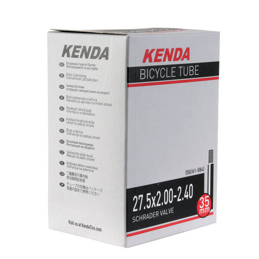 Kenda Butyl tube, 27.5 (650b) x 2.0-2.4" Schrader Valve/35mm - each