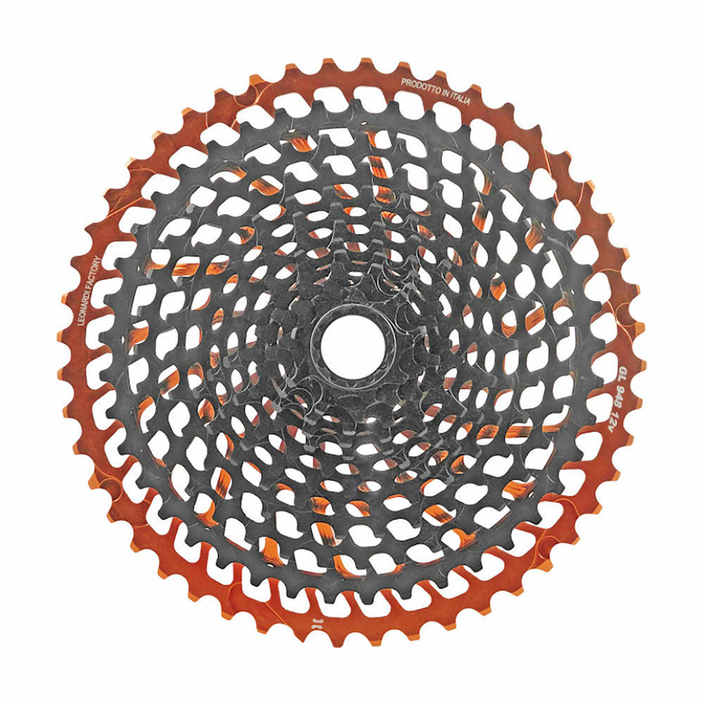 Leonardi General Lee 12sp Cassette, 9-48t, Black/Orange