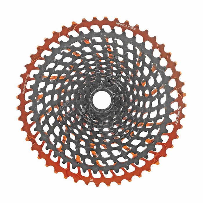 Leonardi General Lee 12sp Cassette, 9-48t, Black/Orange