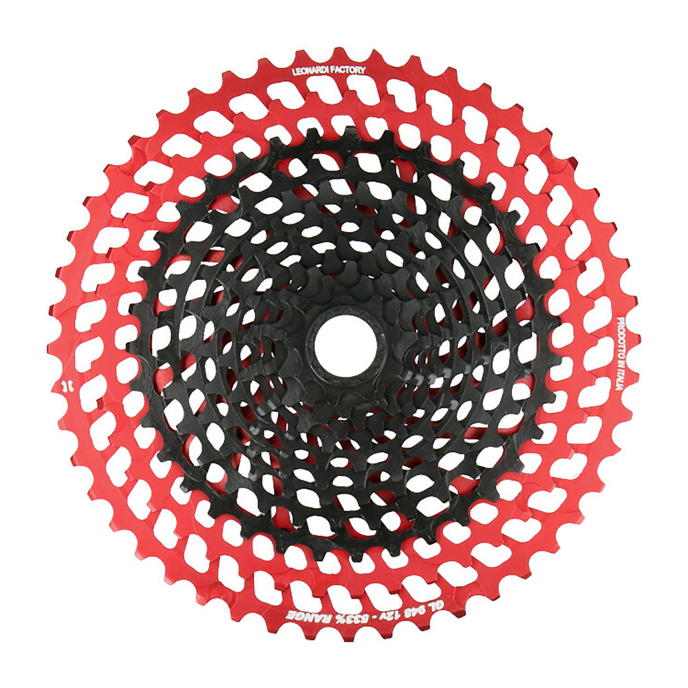 Leonardi General Lee 12sp Cassette, 9-48t - Black/Red