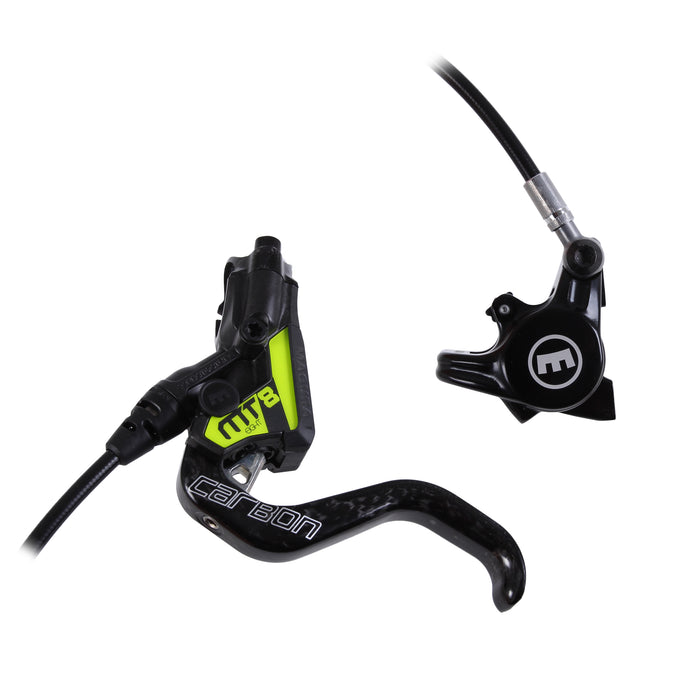 Magura MT8 SL Carbon Disc Brake Flat Direct Mount (not post), F or R, Carbon/Yellow