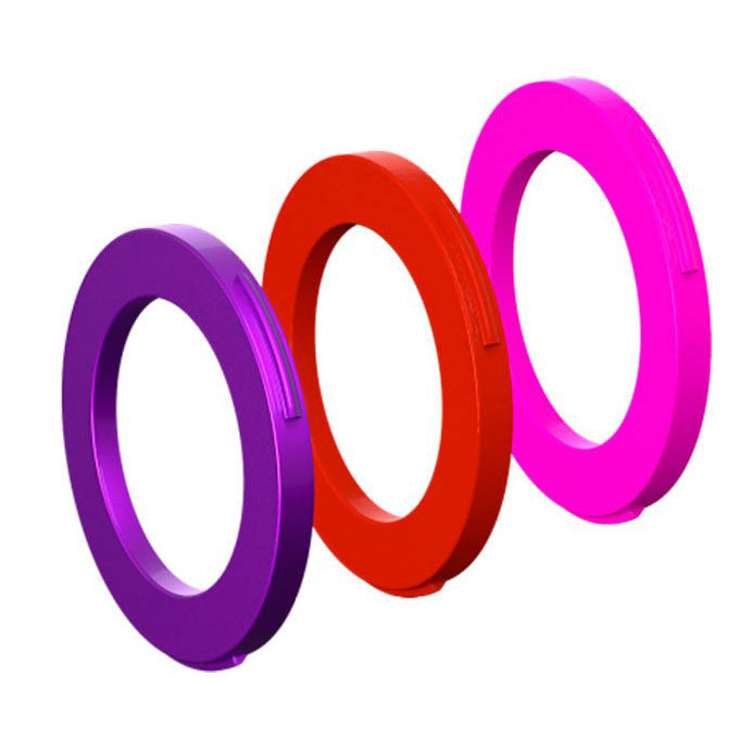 Magura Caliper Cover Kit, MT Series, 4 Piston - Pur/Red/Pink