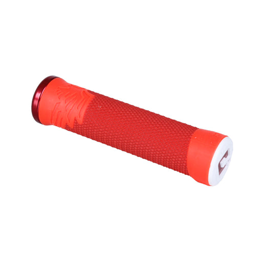 ODI AG2 Lock-On Grips Red/Fire with Red Clamps