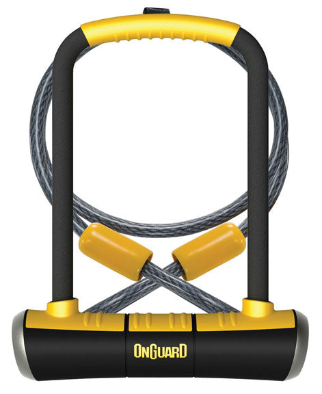 OnGuard Pitbull DT U-Lock w/ Cable, 4.5" x 9" (4' Cbl)