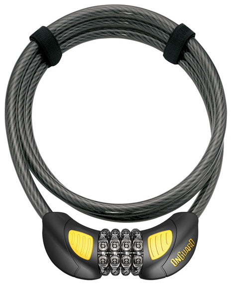 OnGuard Terrier Combo Cable Lock, Glow 72"
