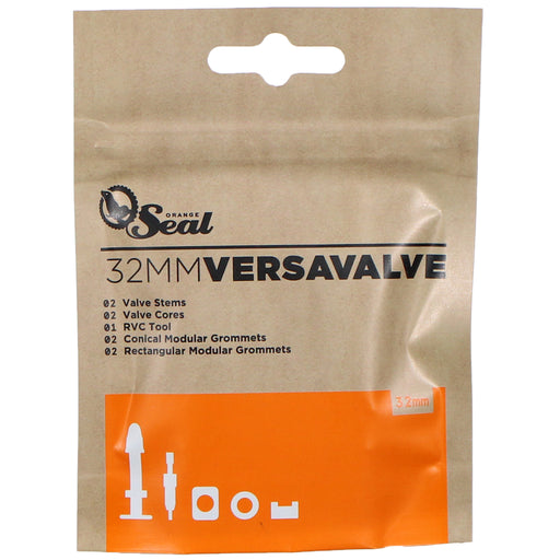 Orange Seal VersaValve Valve Stems Retail Kit, 32mm - Pair