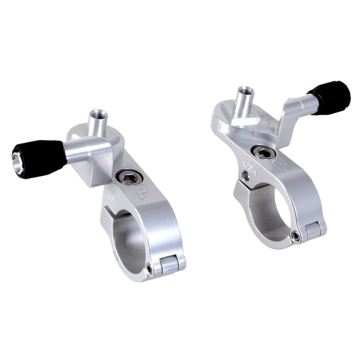 Paul Components Microshift Thumbies Shifter Mounts, 22.2mm Silver Pair