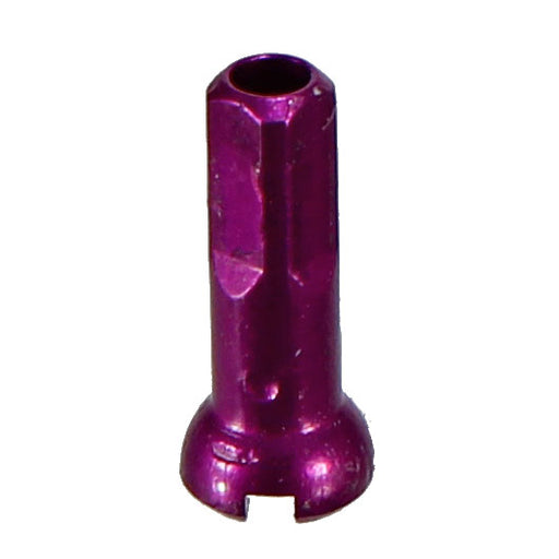 Sapim Secure Lock Alloy Nipple, 14g/14mm, Purple, 100/Count