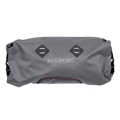 Passport Handle Bar Bag, Double Roll Ends (11L) - Grey