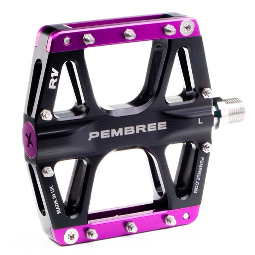 PEMBREE R1V Platform Pedals, Black/Purple